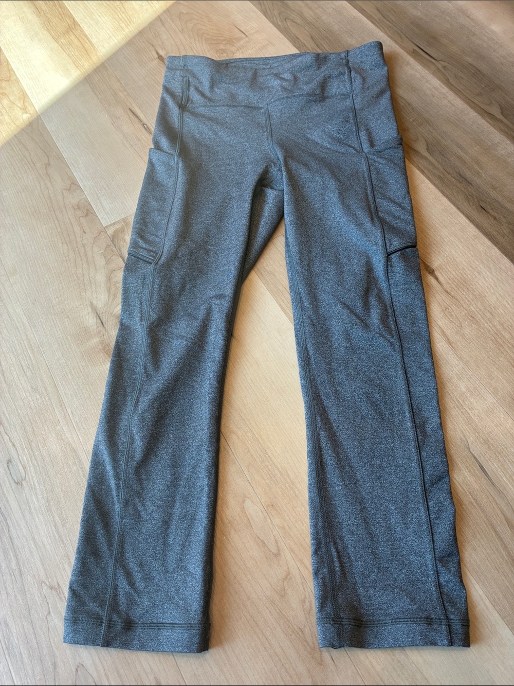 lululemon athletica Align Gray Flare Leggings with Side Pockets